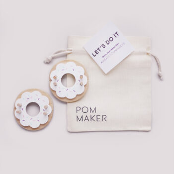 Pom Pom Button - Black - 14mm – The Eternal Maker