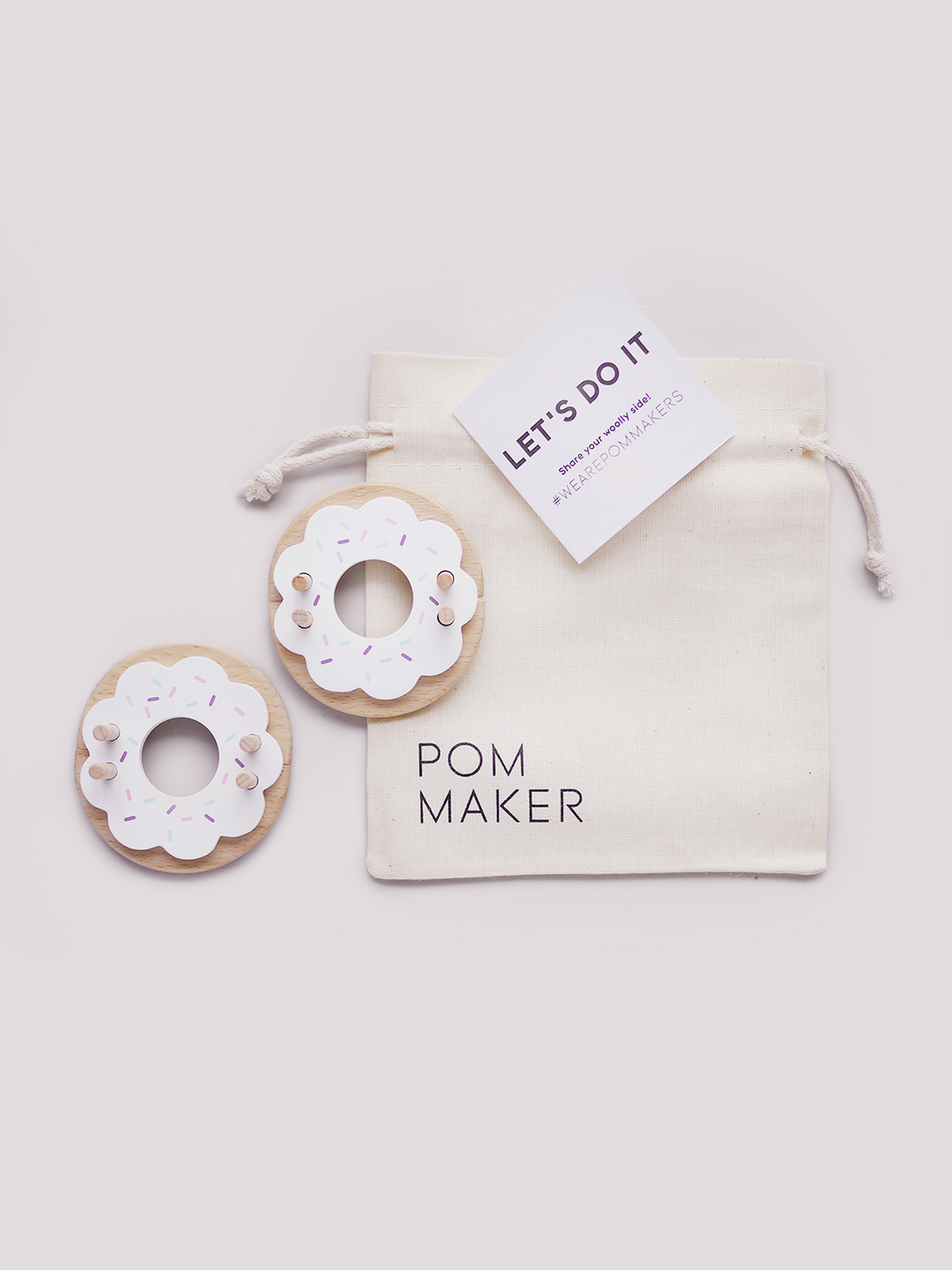 Donut Pom Maker – Vanilla - Pom Maker